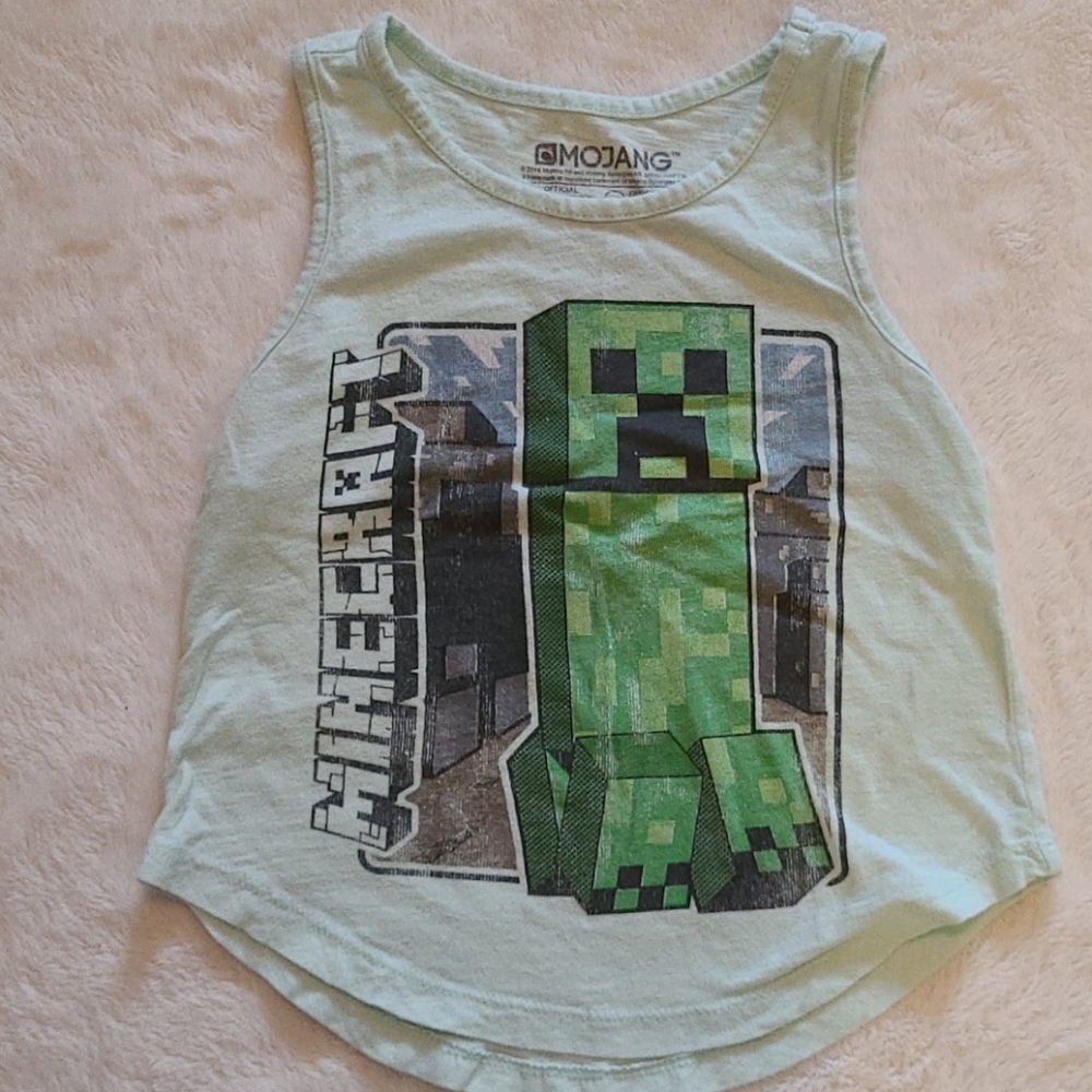 Minecraft Girl's Tank Top Size XS 4-5